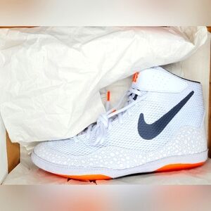 Nike Inflict SE "Electric Pack" Grey/Orange Wrestling Shoes Sz 9.5 Men NIB